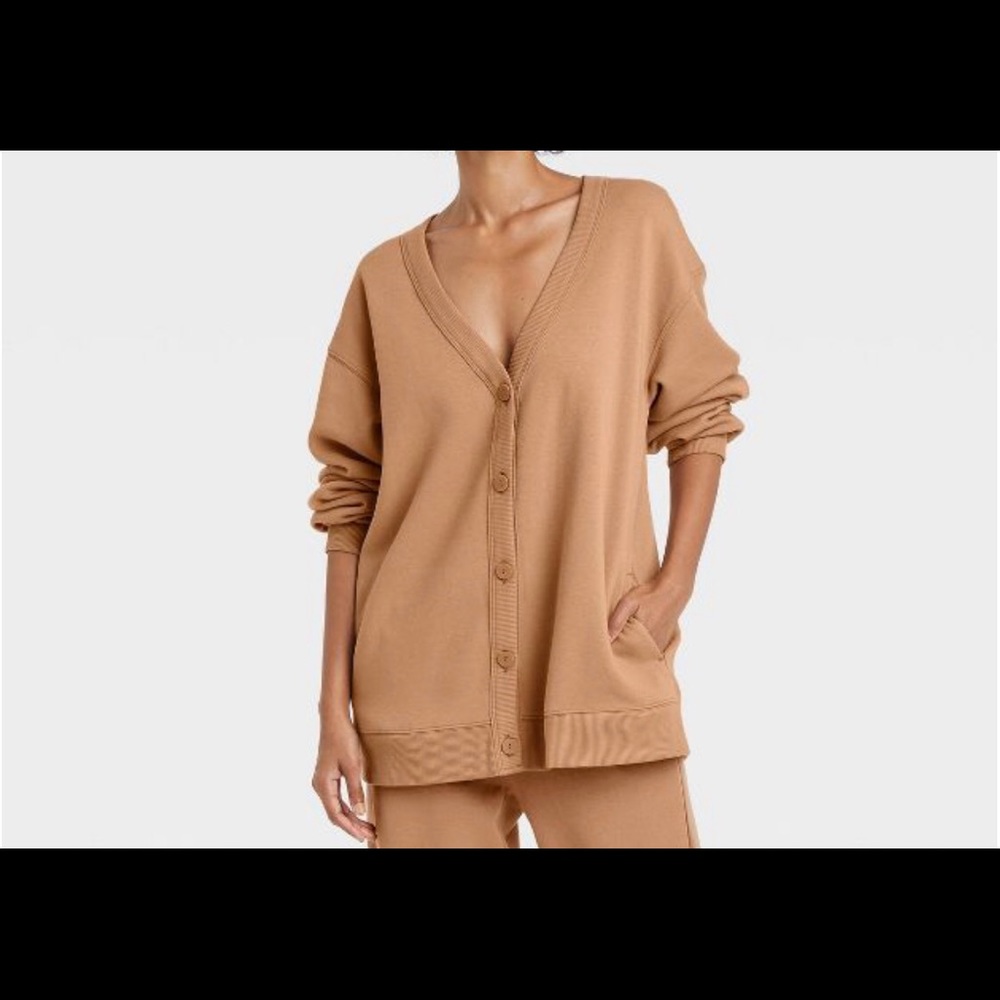 All Day Button-front Cardigan